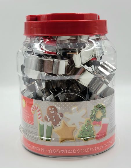 J.Wilton COOKIE CUTTER TUB SET XMAS 40PC