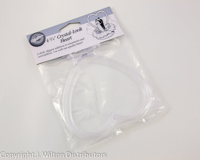 J.Wilton CRYSTAL LOOK HEART 4 1/2"*
