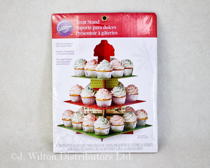 J.Wilton CUPCAKE & TREAT STAND SQUARE HOLIDAY