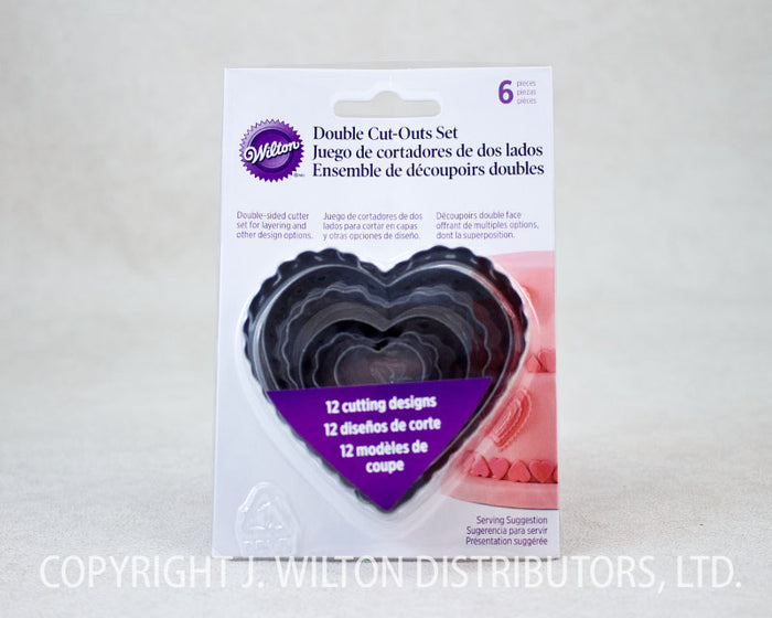 J.Wilton FONDANT CUT OUTS SET 6PC.HEART