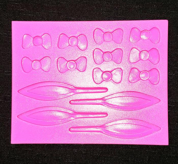 J.Wilton FONDANT/GUMPASTE MOLD BUNNY EARS & BOW