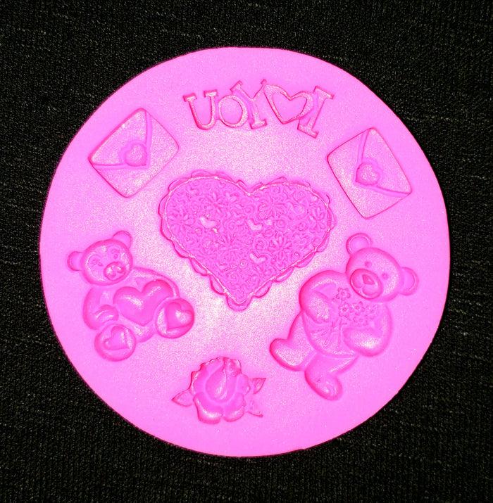 J.Wilton FONDANT/GUMPASTE MOLD VALENTINES