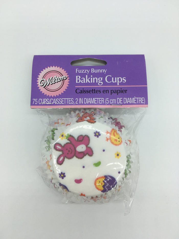 J.Wilton FUZZY BUNNY BAKING CUPS STANDARD 75 PC