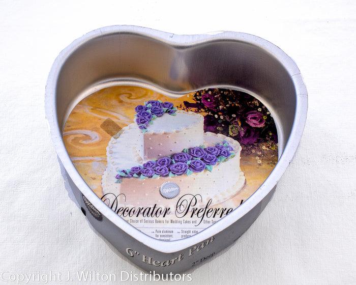 J.Wilton HEART PAN DECORATOR PREFERRED 6"x2"
