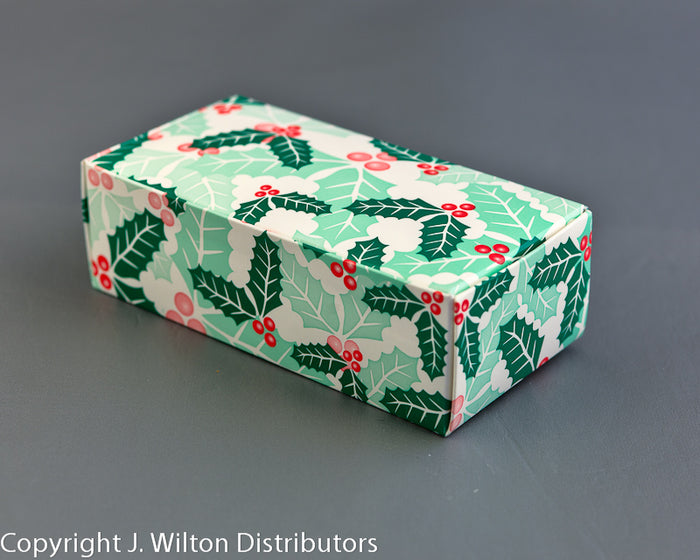 J.Wilton HOLLY BOX CONTEMP. 1/2LB 1PT 25pc