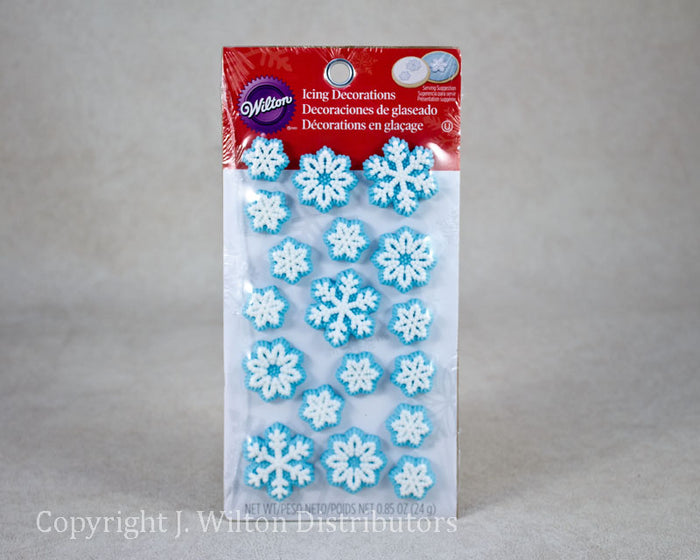 J.Wilton ICING DECORATION CHRISTMAS SNOWFLAKES