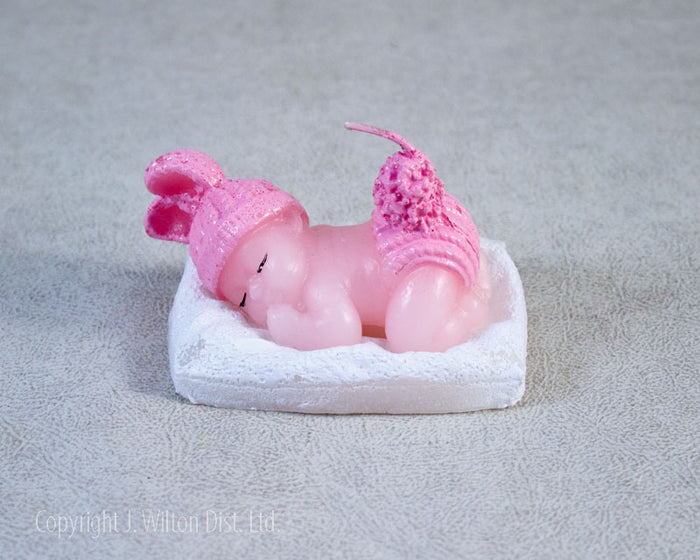 J.Wilton PARTY CANDLE BABY SLEEPING PINK