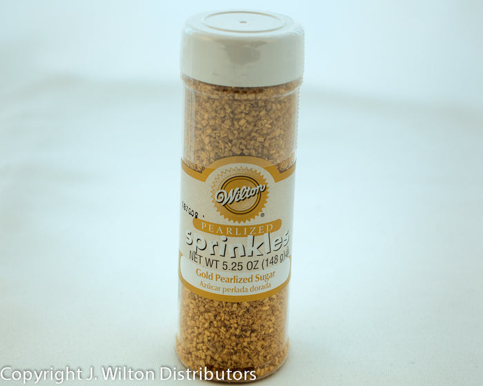 J.Wilton PEARLIZED SUGAR 5.25OZ GOLD
