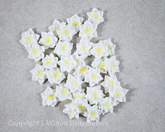 J.Wilton POINSETTIA 3/4" 36PC. WHITE