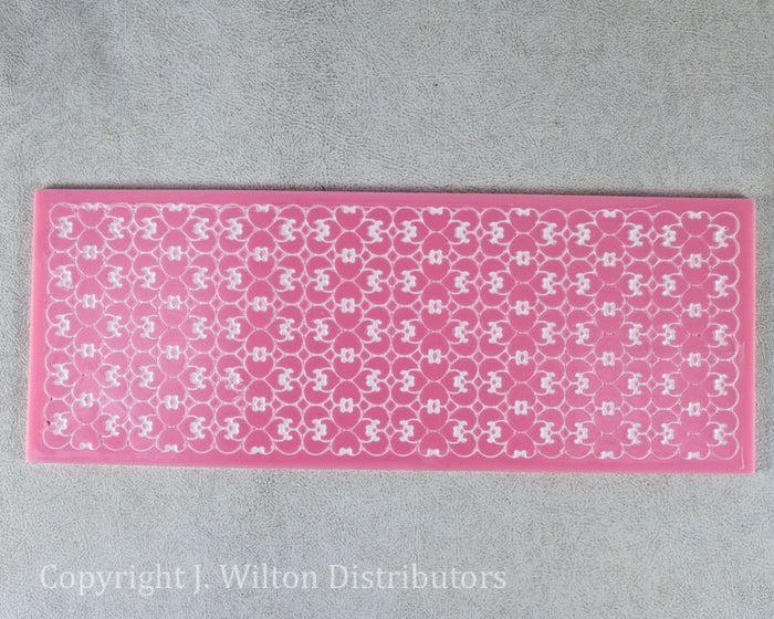 J.Wilton SILICONE LACE MAT 11"x4" HEART DESIGN