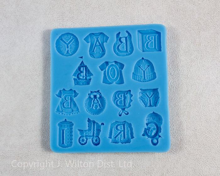 J.Wilton SILICONE MOLD BABY THINGS 1pc