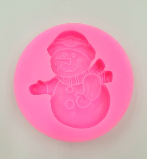 J.Wilton SILICONE MOLD SNOWMAN APPROX. 2.5" 1PC