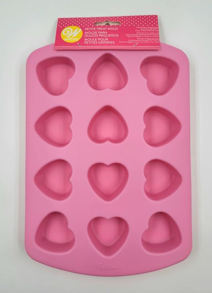 J.Wilton SILICONE TREAT MOLD 12 CAVITY HEART