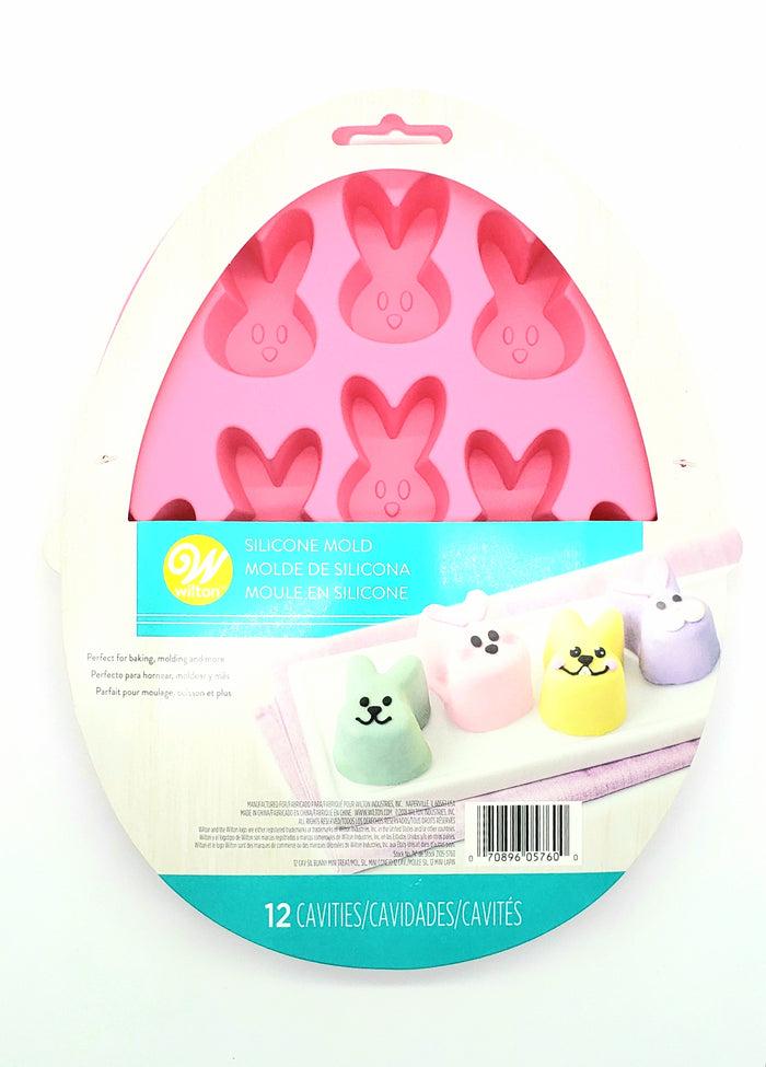J.Wilton SILICONE TREAT MOLD 12 CAVITY MINI BUNNY