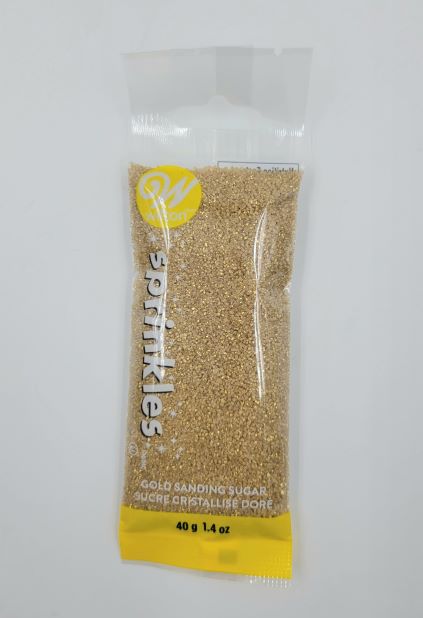 J.Wilton SPRINKLES POUCH 40g SUGAR GOLD
