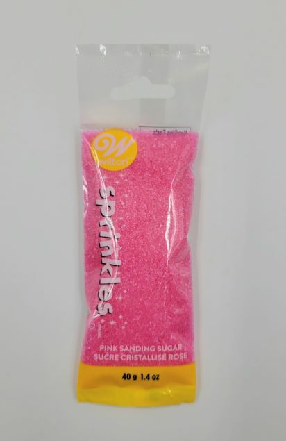 J.Wilton SPRINKLES POUCH 40g SUGAR PINK
