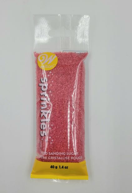 J.Wilton SPRINKLES POUCH 40g SUGAR RED