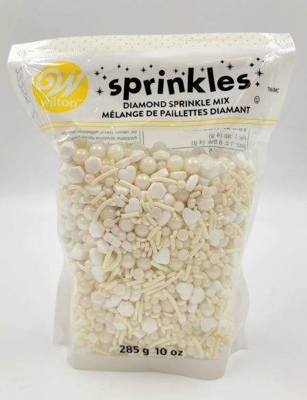 J.Wilton SPRINKLES POUCH WHITE DIAMOND 10oz