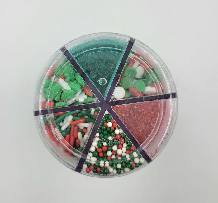 J.Wilton SPRINKLES 6 CELL XMAS TRADITIONAL MIX 180g