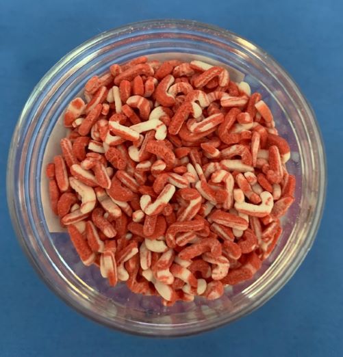 J.Wilton SPRINKLES XMAS 45g CANDY CANE PEPPERMINT FLAVOR