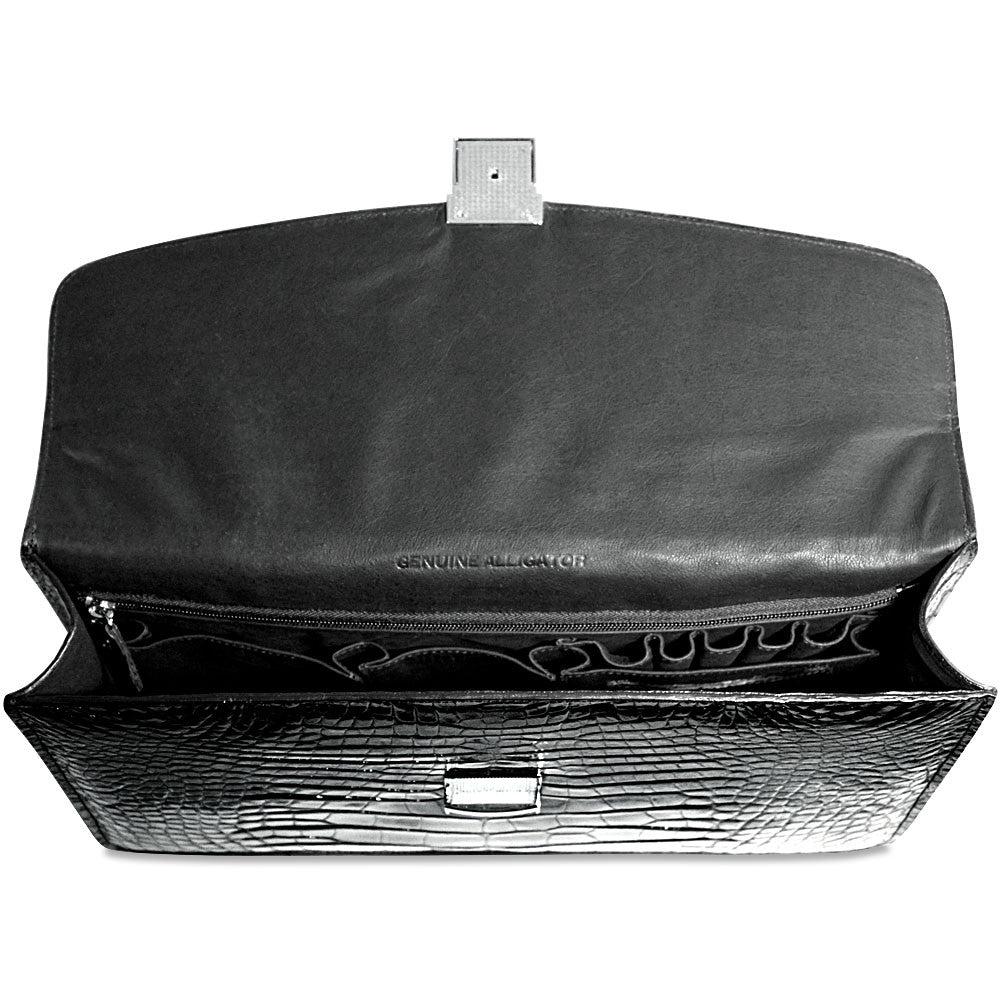 Jack Georges American Alligator Slim Briefcase #AL401