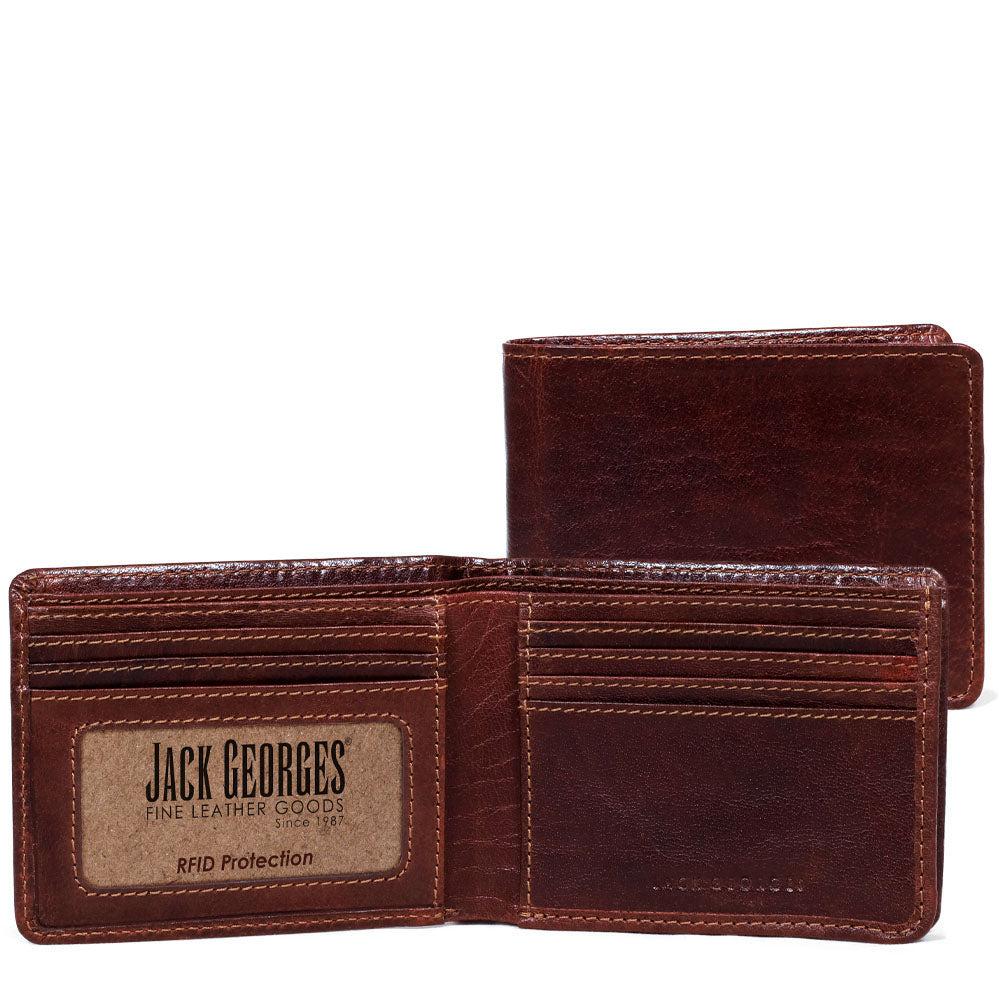 Jack Georges Bifold Wallet with Gusseted Currency Pocket #7731