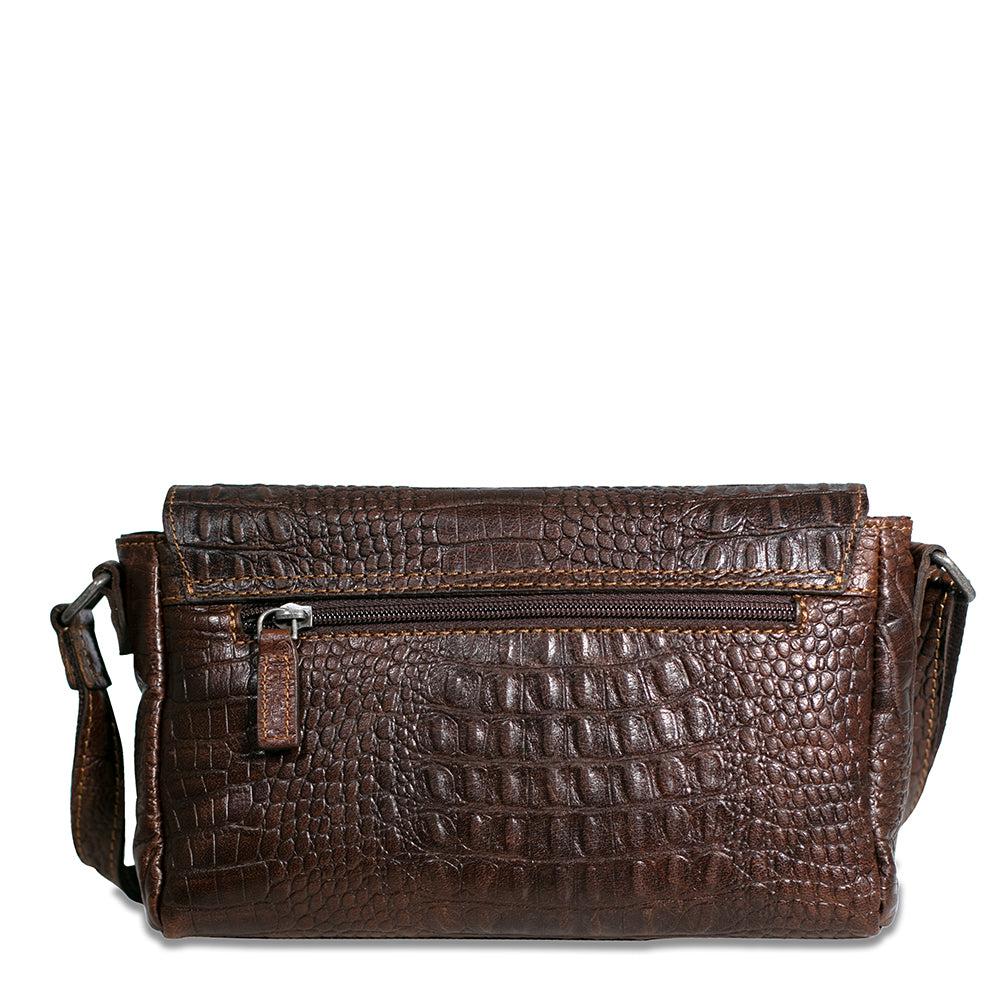 Jack Georges Hornback Croco Emma Petite Crossbody Bag #HB217