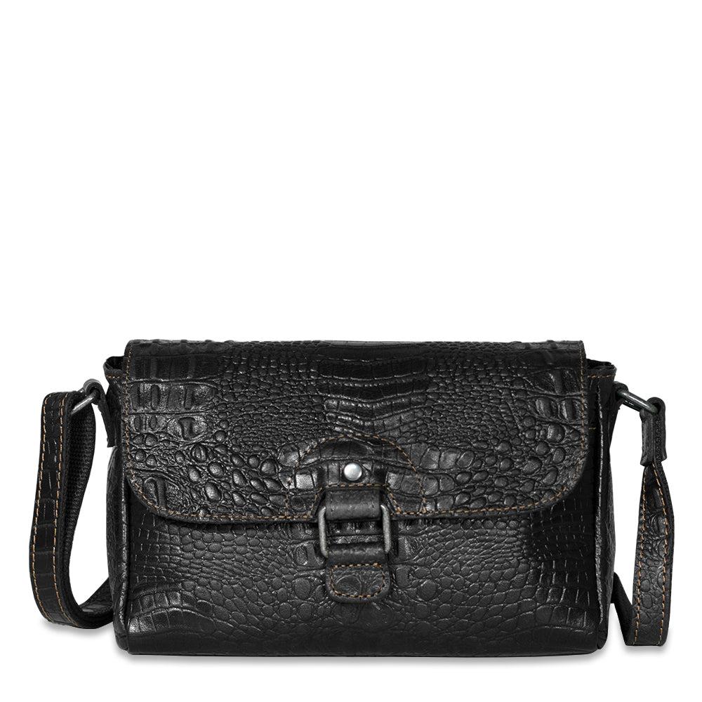 Jack Georges Hornback Croco Emma Petite Crossbody Bag #HB217