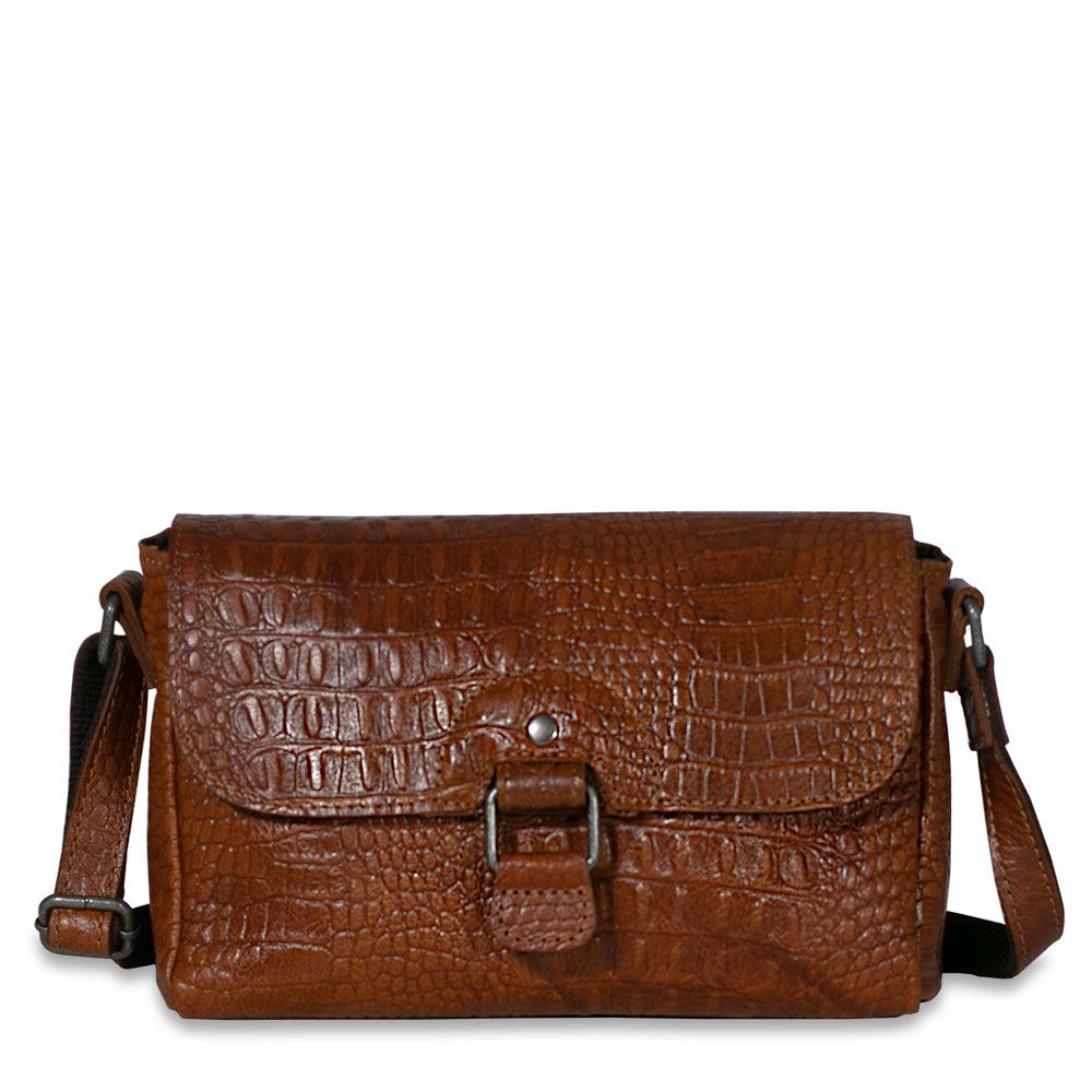 Jack Georges Hornback Croco Emma Petite Crossbody Bag #HB217