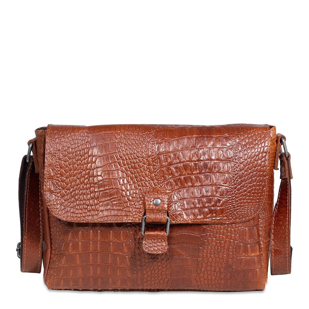 Jack Georges Hornback Croco Olivia Crossbody Bag #HB218