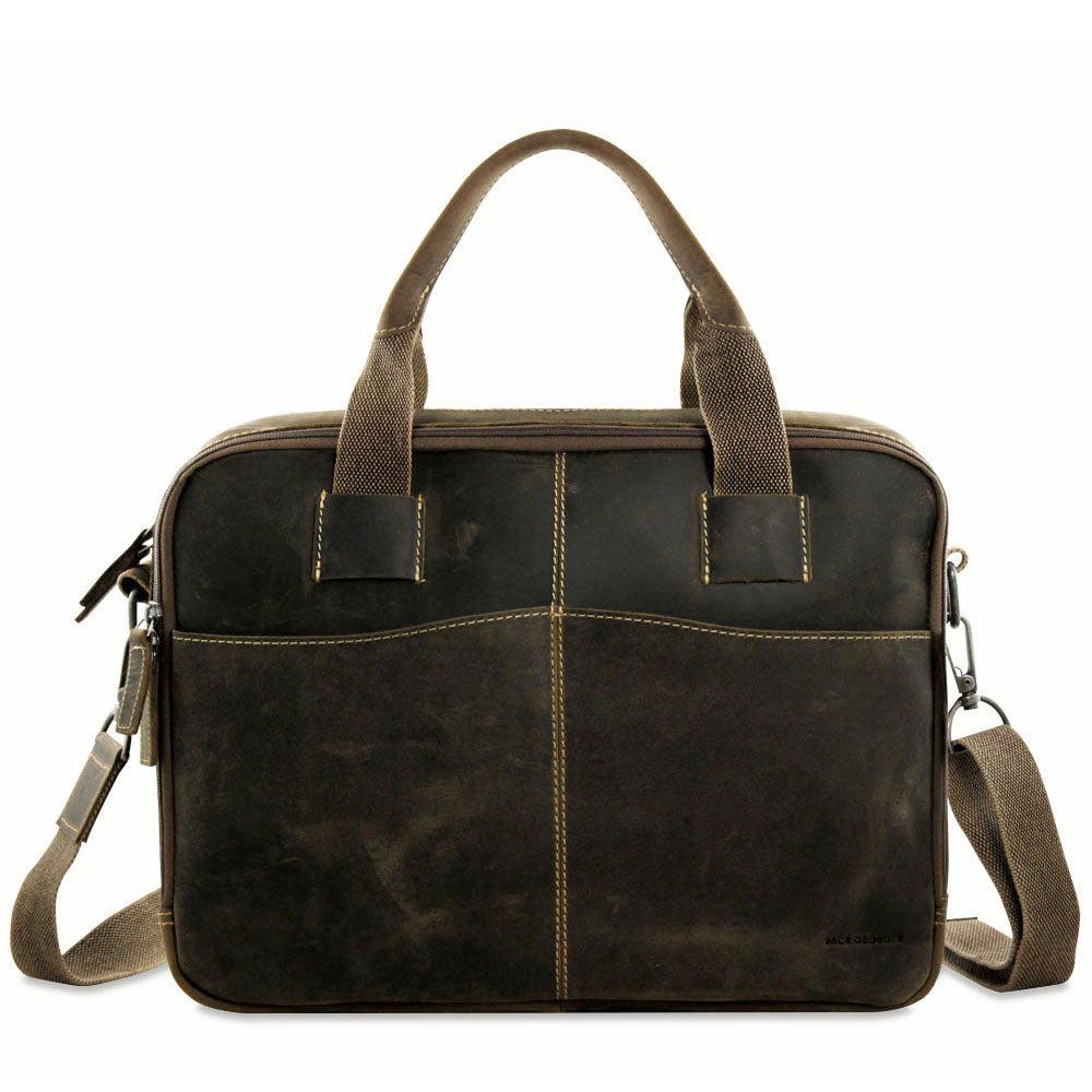 Jack Georges Arizona Zippered Briefcase #A4230