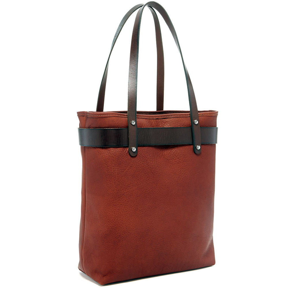 Jack Georges Belmont Open Leather Tote Bag #B2971