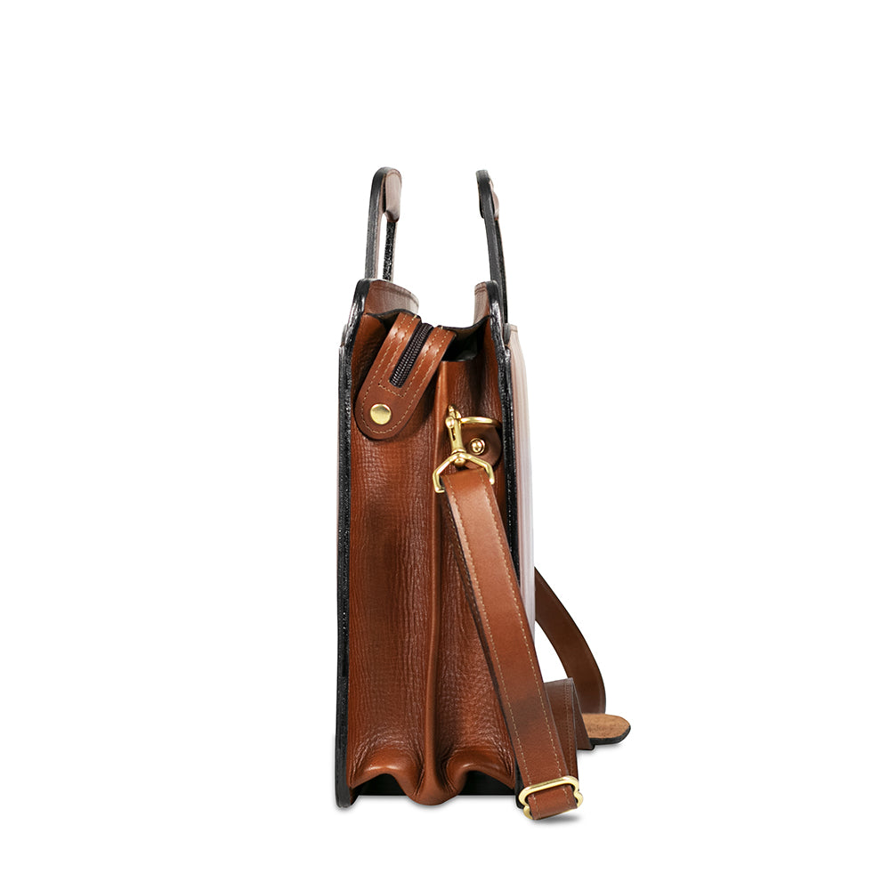 Jack Georges Belting Slim Leather Briefcase #9001