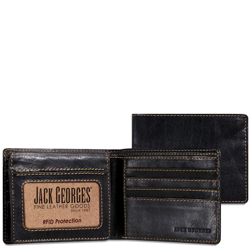 Jack Georges Bifold Wallet With ID Flap #7302