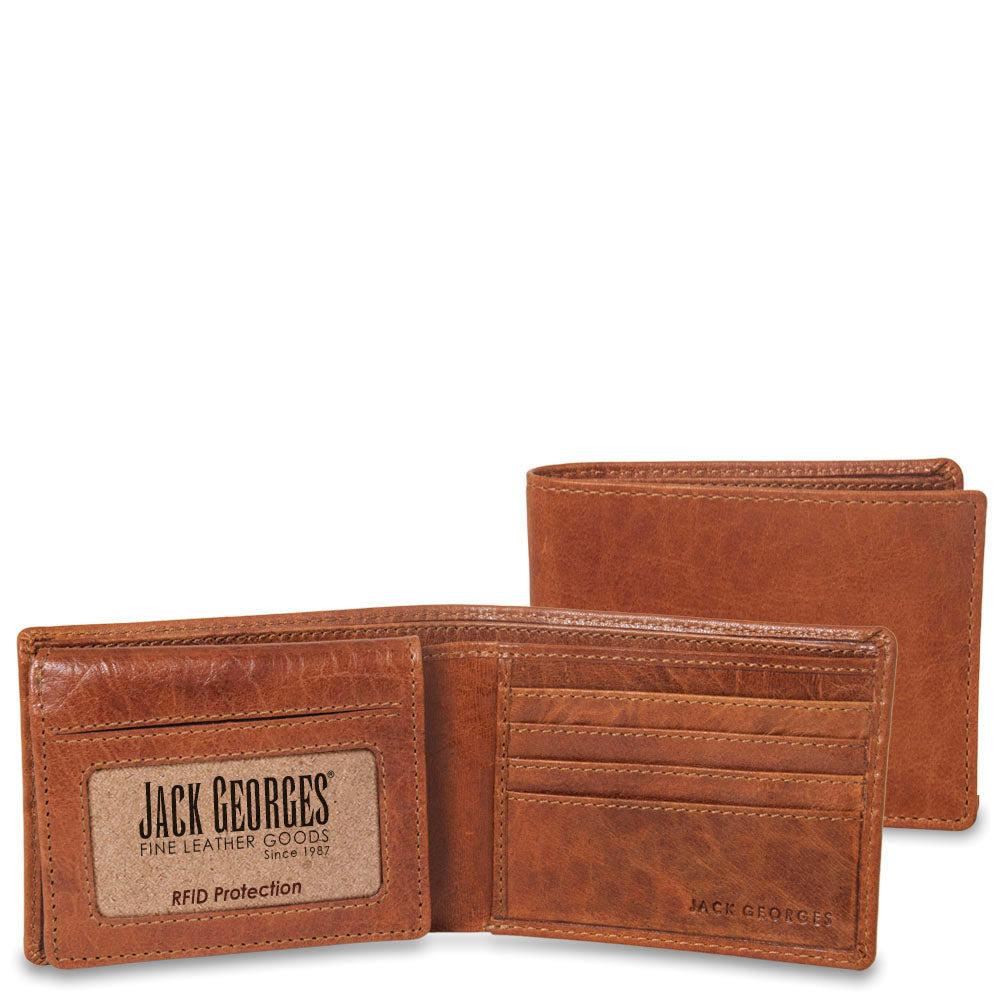 Jack Georges Bifold Wallet With ID Flap #7302