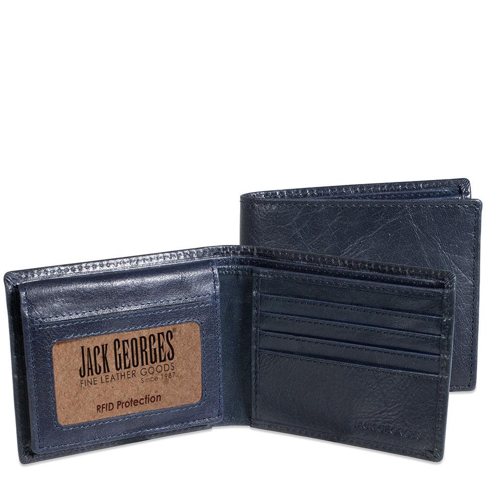 Jack Georges Bifold Wallet With ID Flap #7302