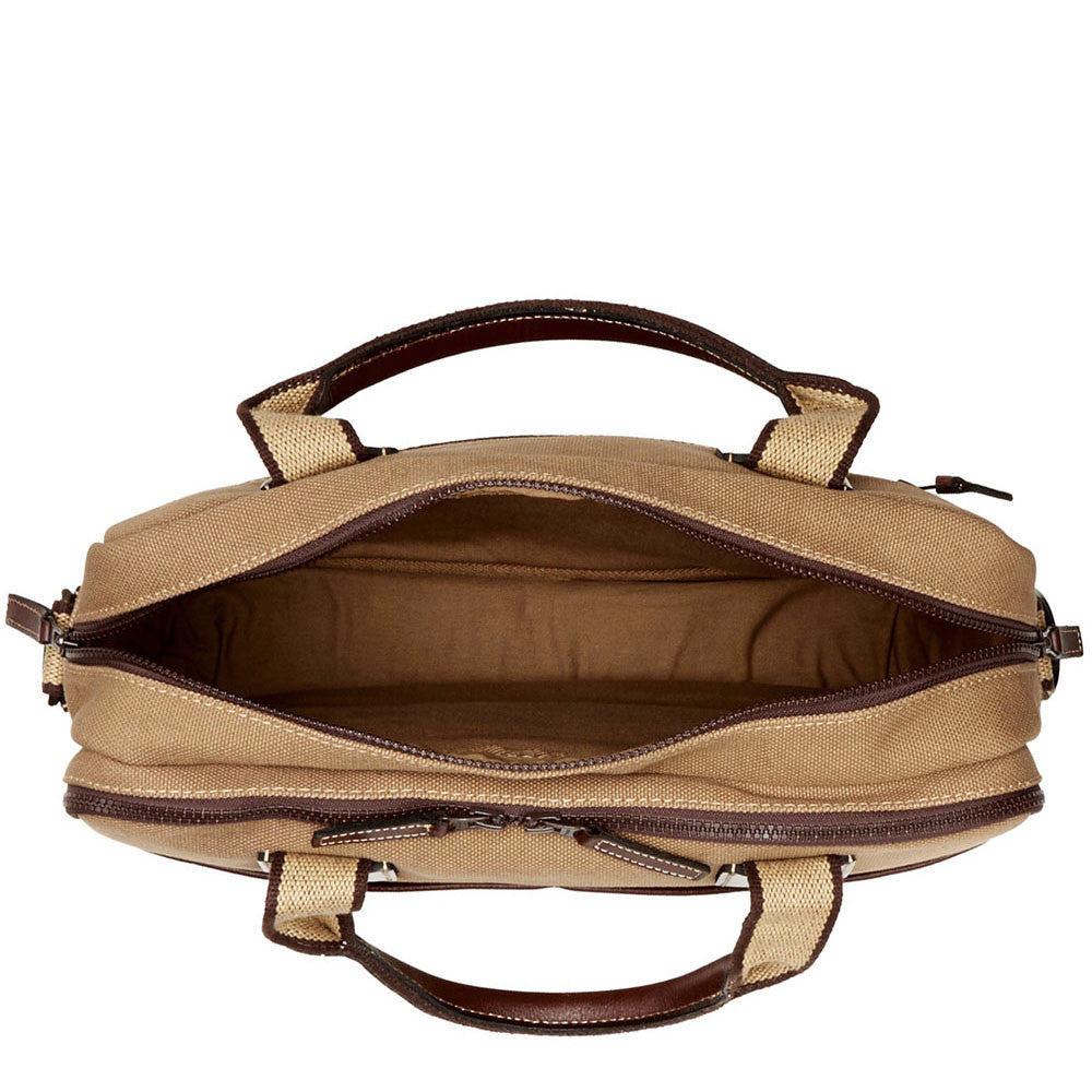 Jack Georges Canvas Zippered Briefcase #CV230