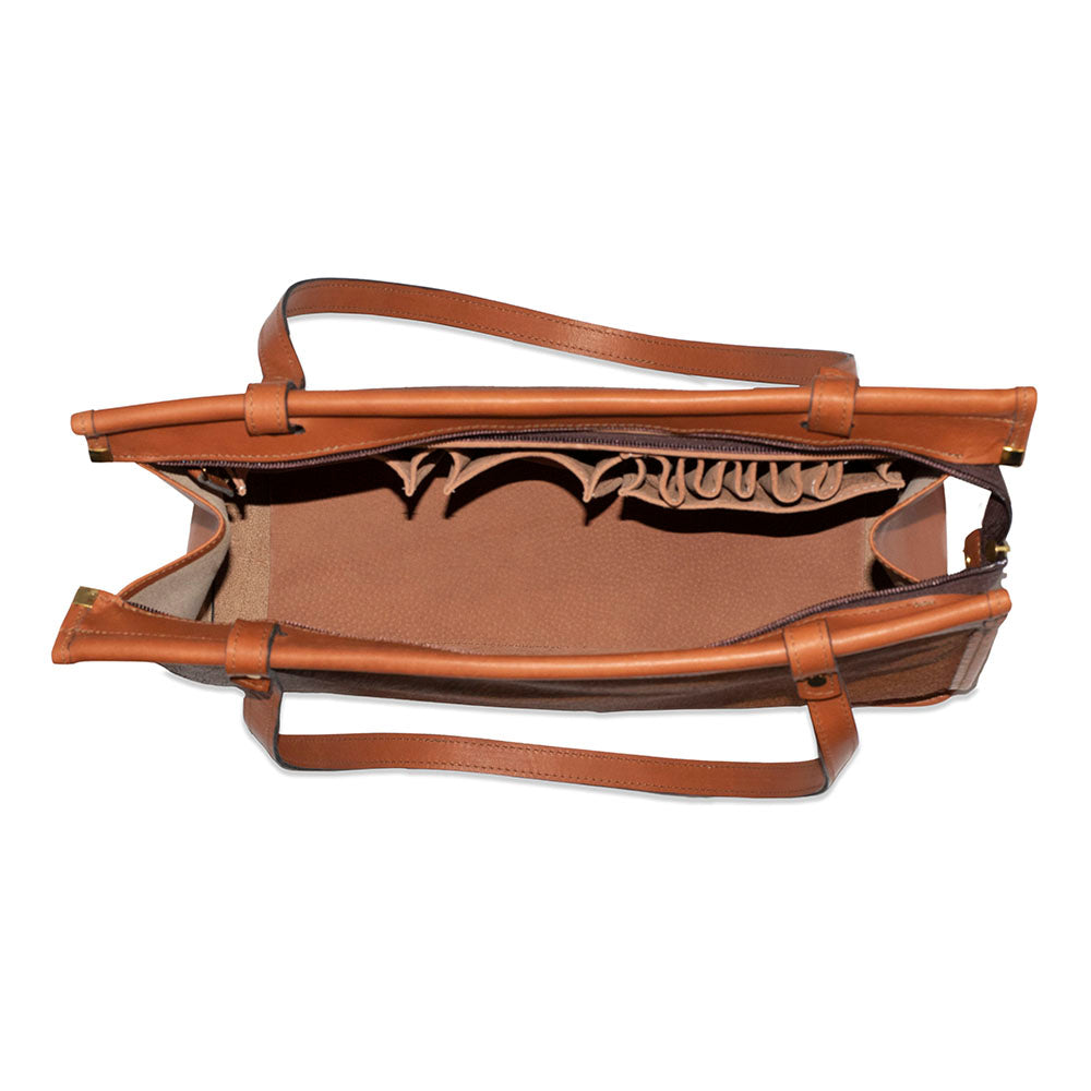 Jack Georges Hair On Hide Dowel Tote Bag #HC664