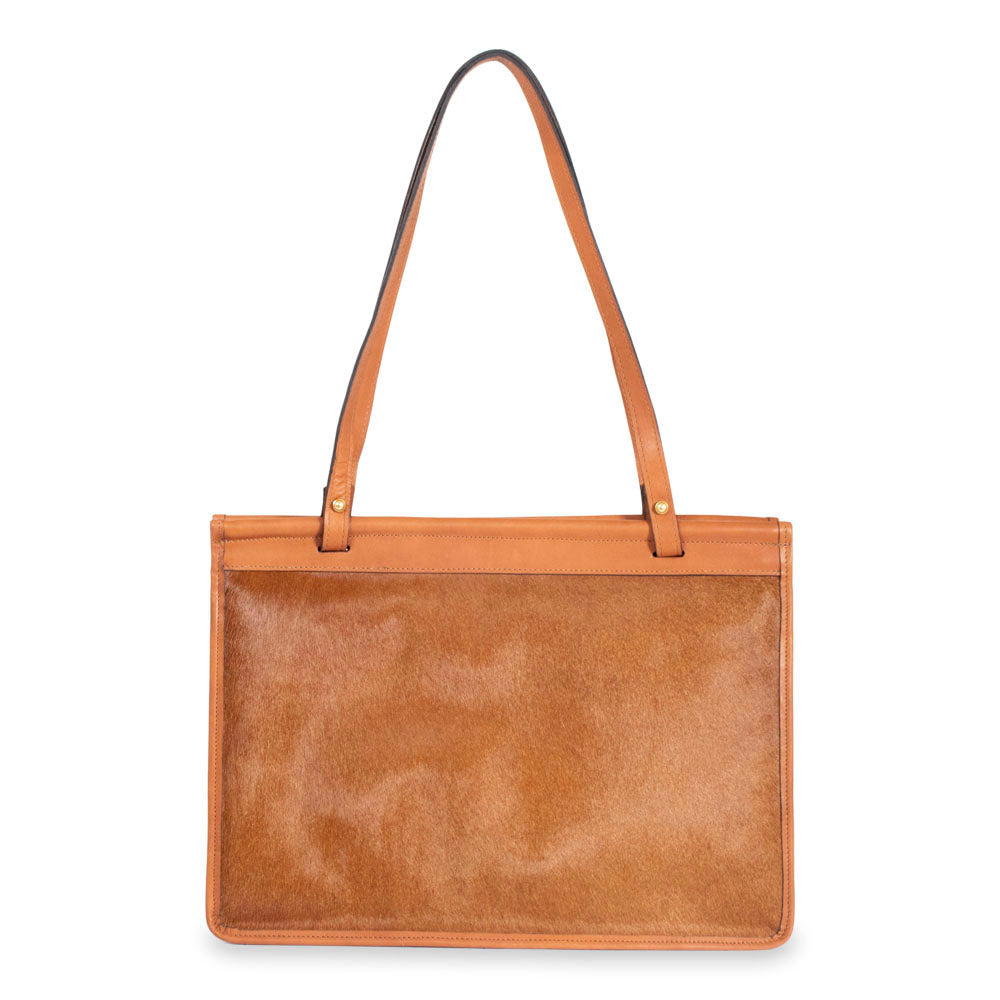 Jack Georges Hair on Hide Dowel Tote Bag #HC664