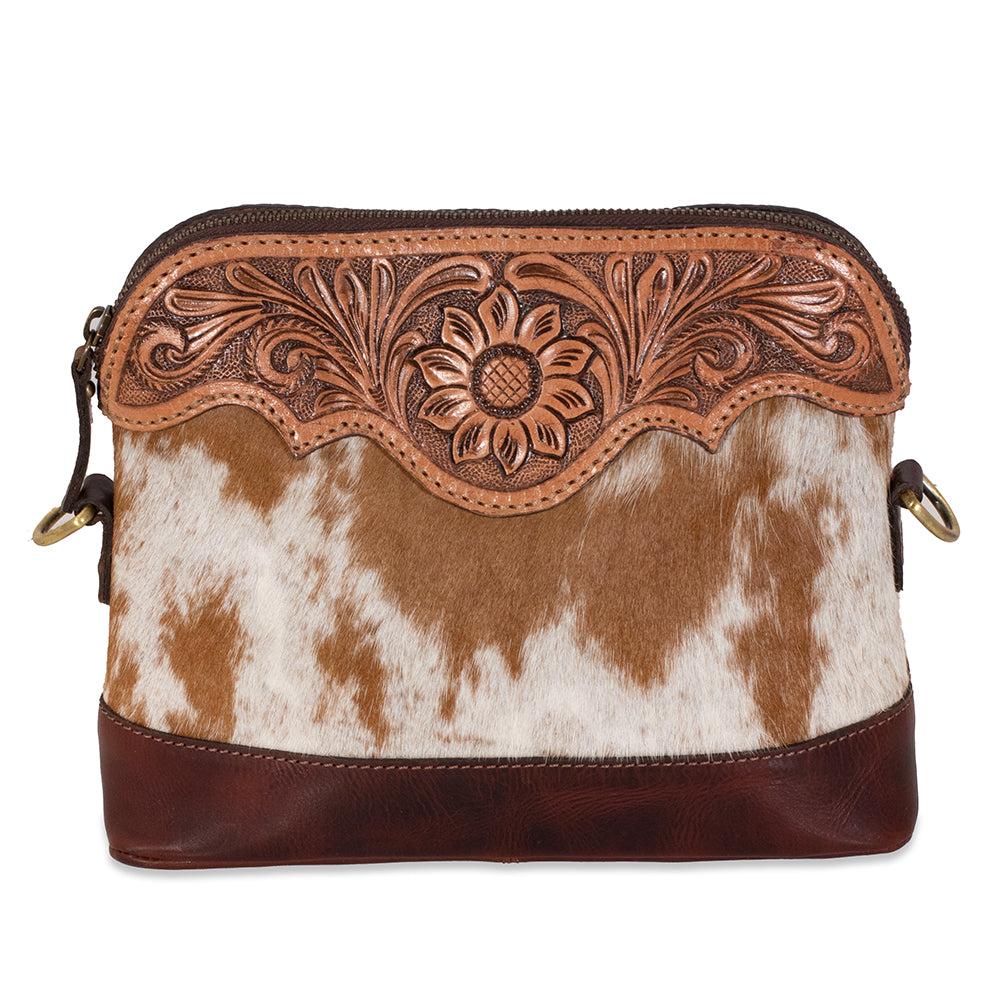 Jack Georges Hair on Hide Floral Crossbody Sample