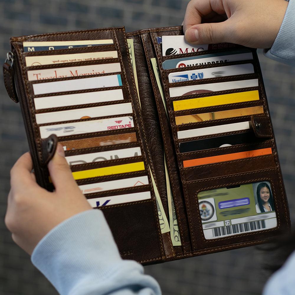 Jack Georges Large Zippered Wallet #7718