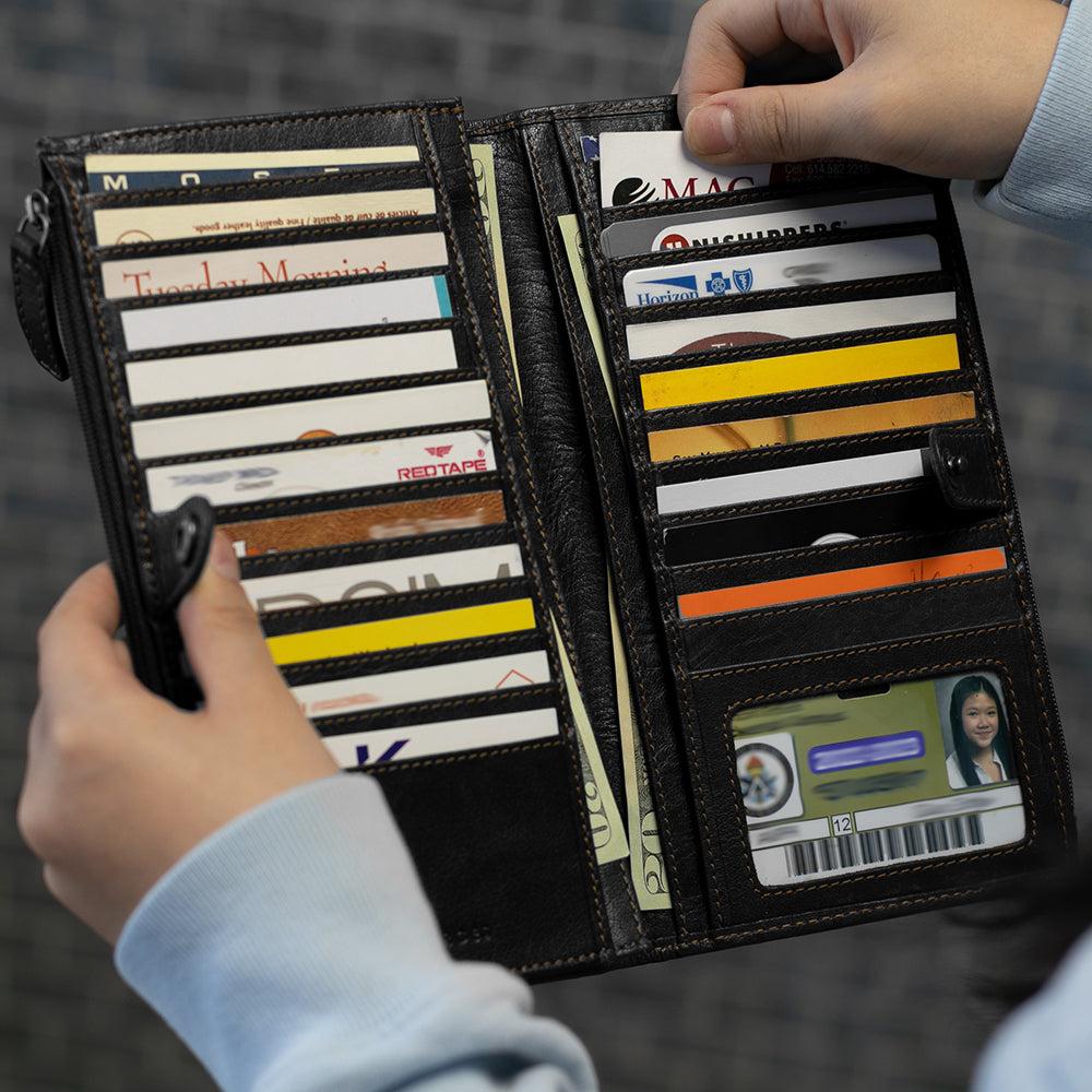 Jack Georges Large Zippered Wallet #7718