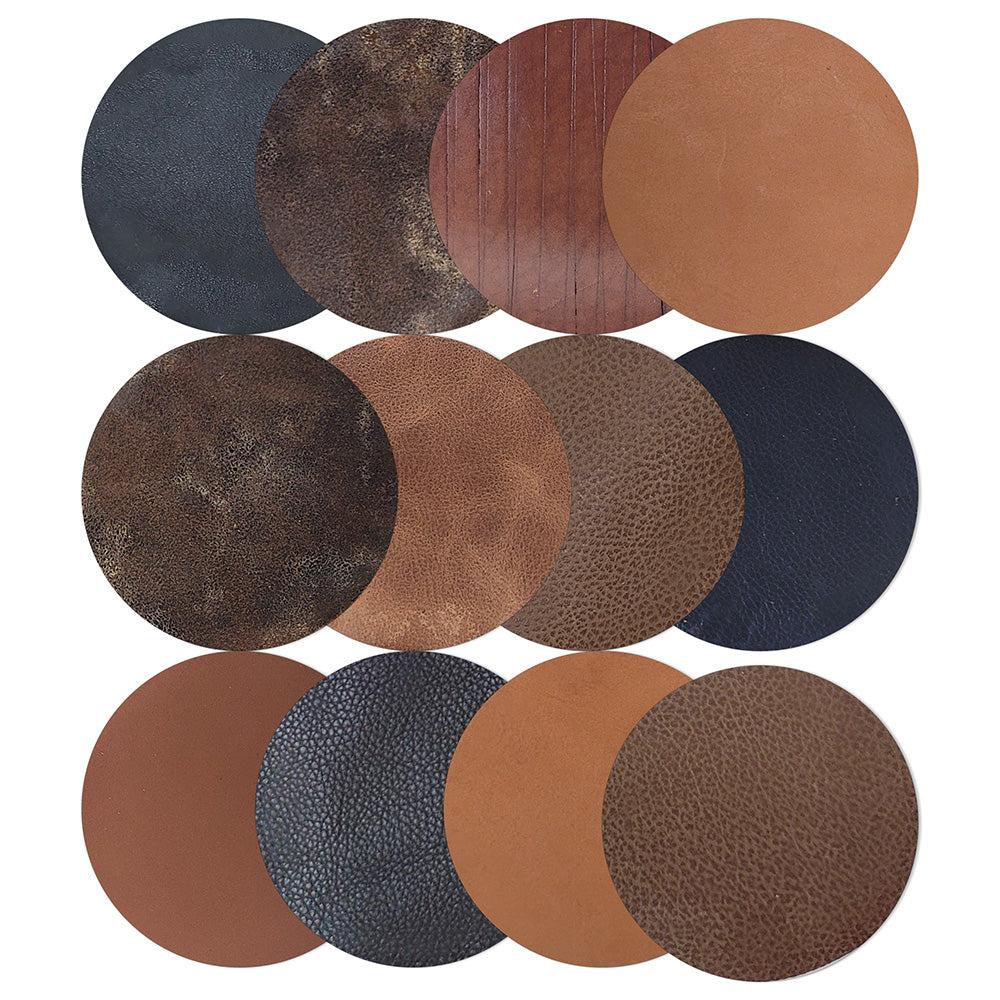 Jack Georges Leather Coasters Set of 12