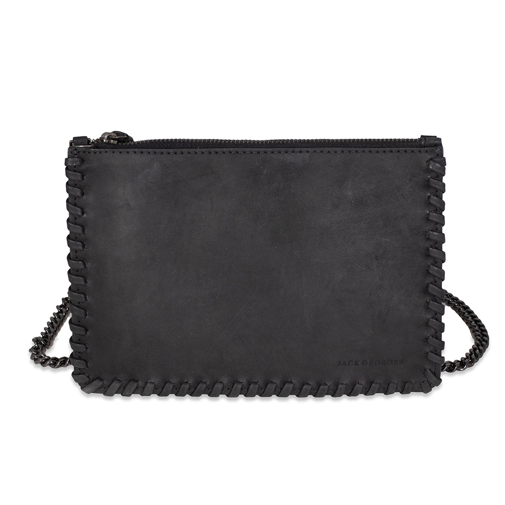 Jack Georges Nubuck Pocket Crossbody Sample