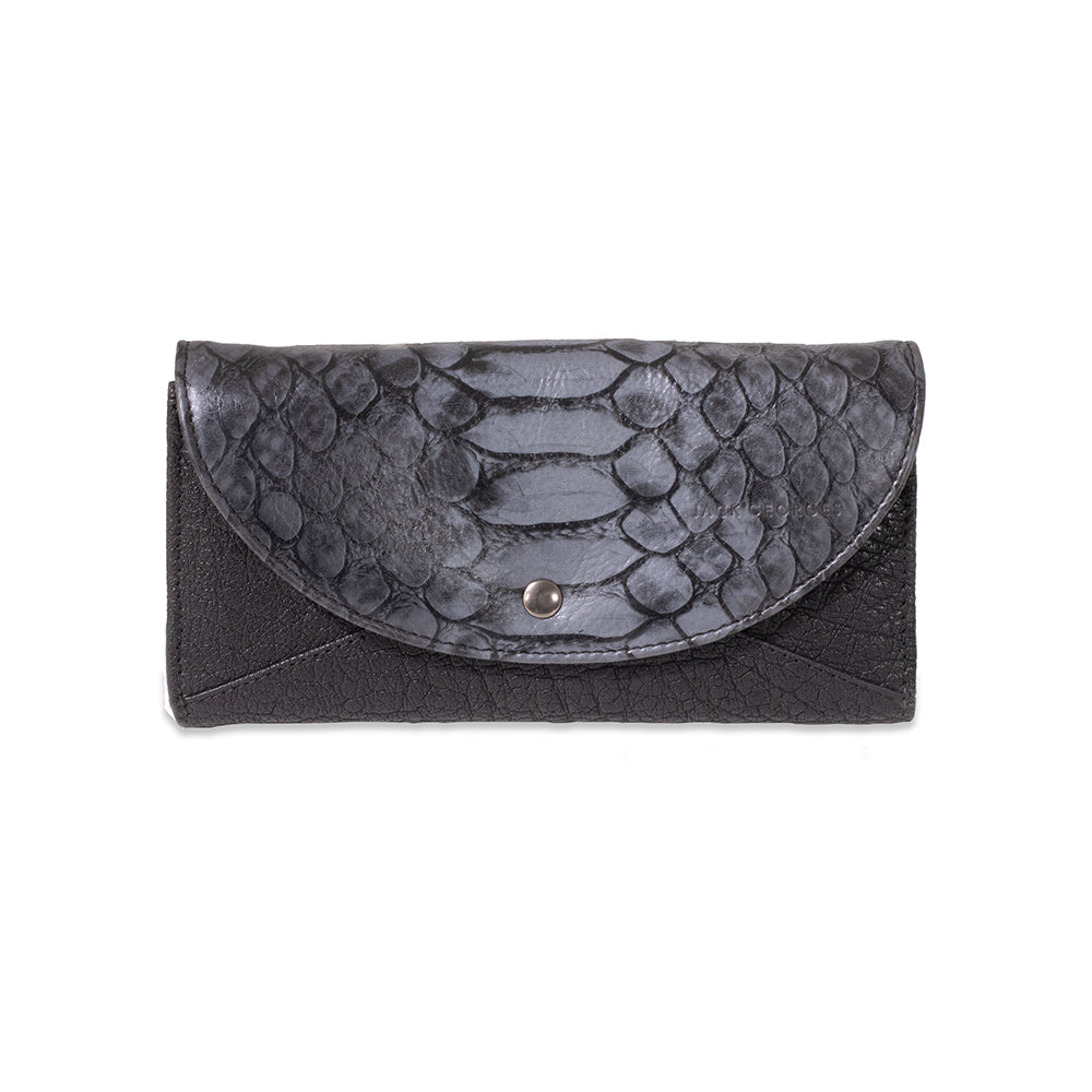 Jack Georges Shrunken Buffalo Clutch Wallet Sample