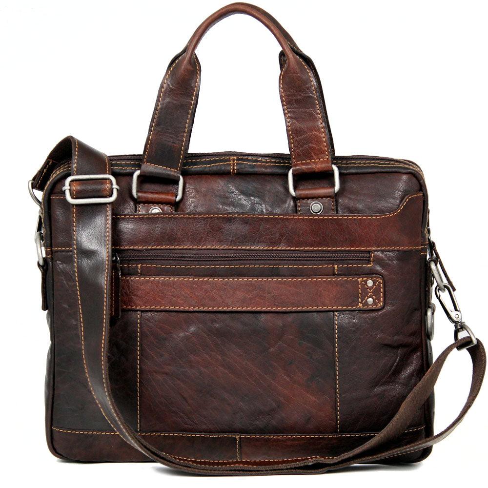 Jack Georges Slim Zippered Briefcase #7320