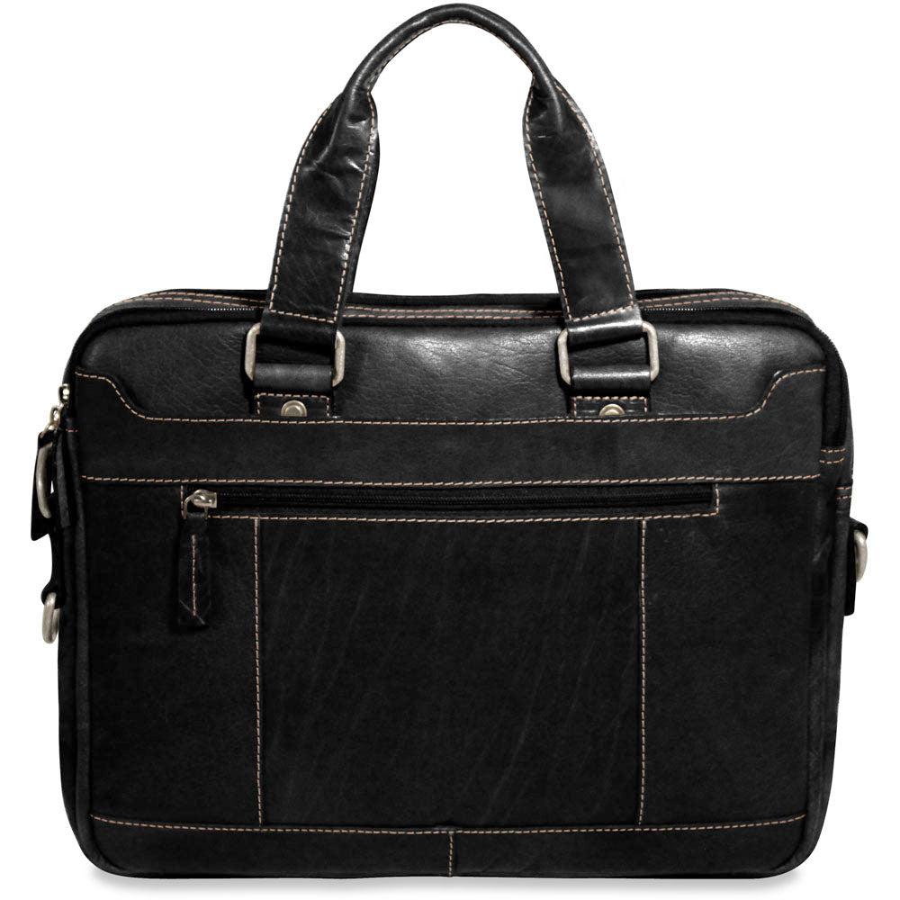 Jack Georges Slim Zippered Briefcase #7320
