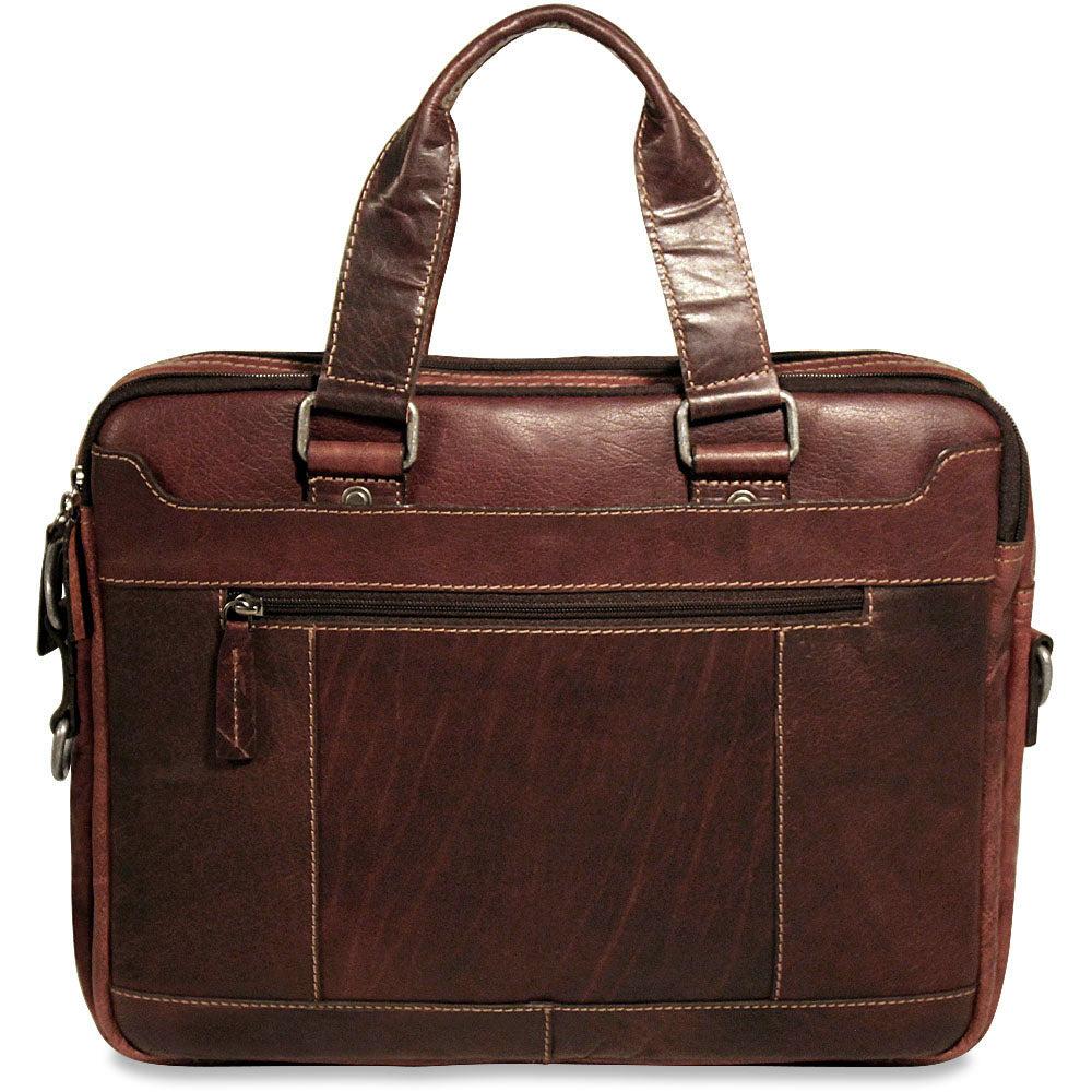 Jack Georges Slim Zippered Briefcase #7320