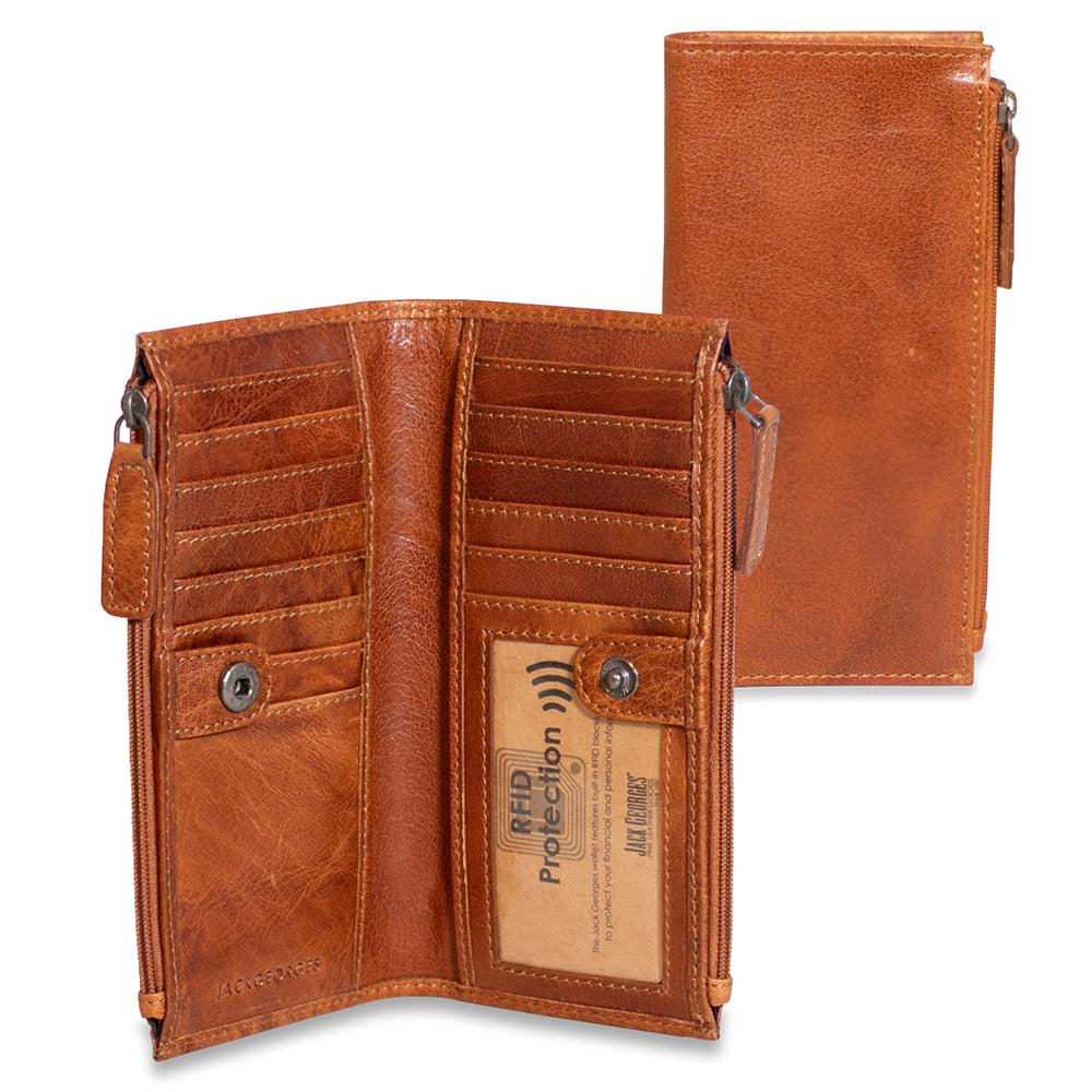 Jack Georges Slim Zippered Wallet #7717