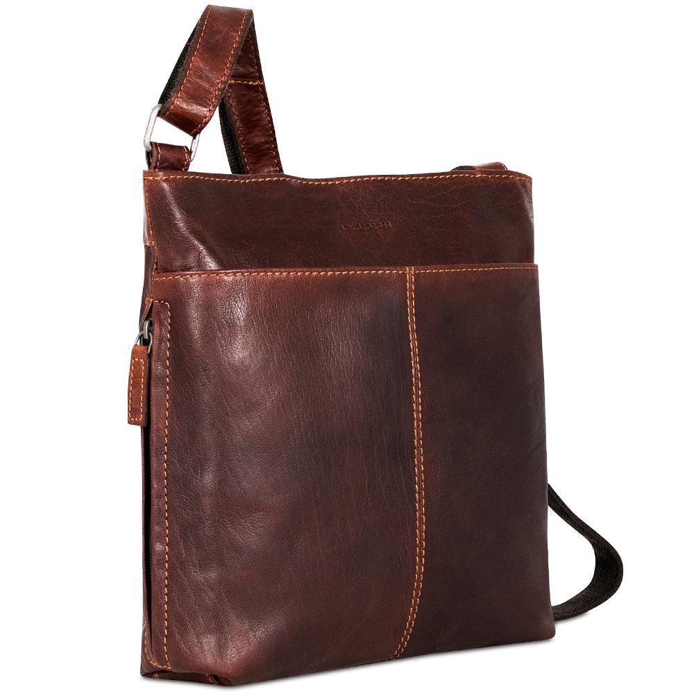 Jack Georges Small Zippered Crossbody Bag #7880